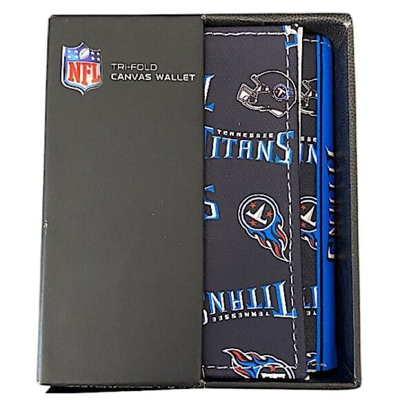 NFL Canvas Trifold Wallet New Football Sports Rico Industries - Picture 2 of 3